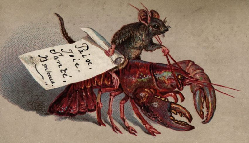 Illustration for article titled The Most Surreal Holiday Cards Ever Printed